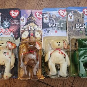 Ty Brown and Cream Stuffed Animal Bears
